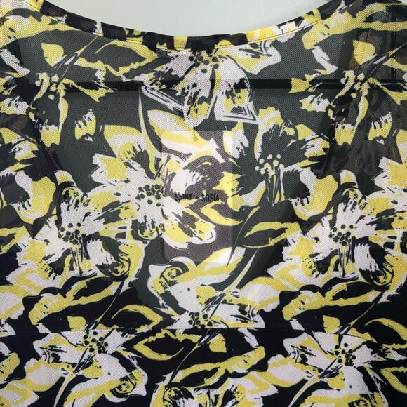 Saint + Sofia Poppy Mesh Midi V Neck Dress NWT - Picture 6 of 6